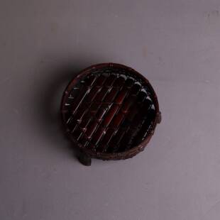 非遗竹艺编水果盘手工编织中式茶具收纳篮子篮WIO竹制工品竹子餐