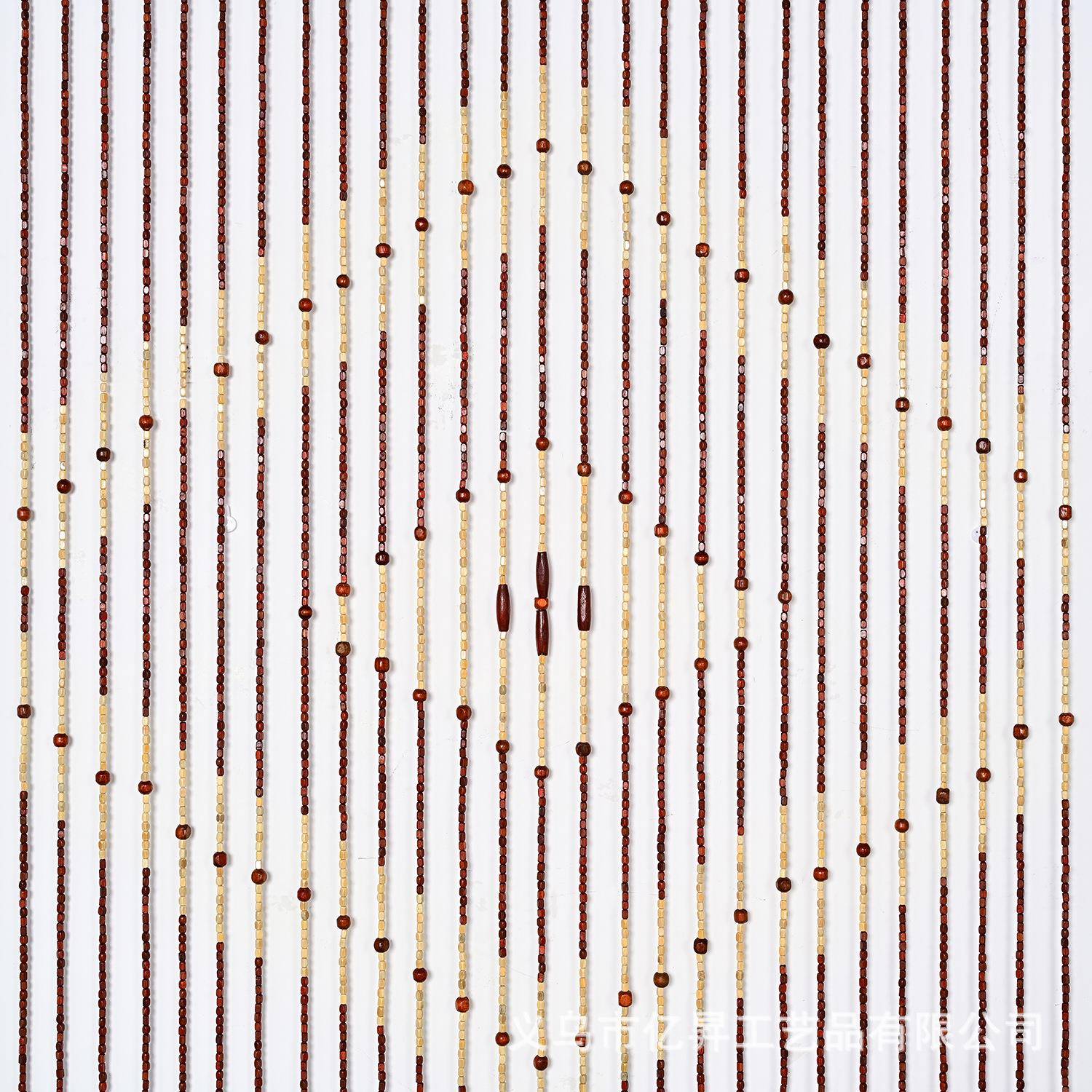 防新门店方块门帘蚊蝇约门实木珠帘简中式9003复古风隔断装饰免打