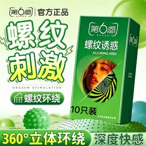 第6感玻尿酸环绕螺纹避孕套