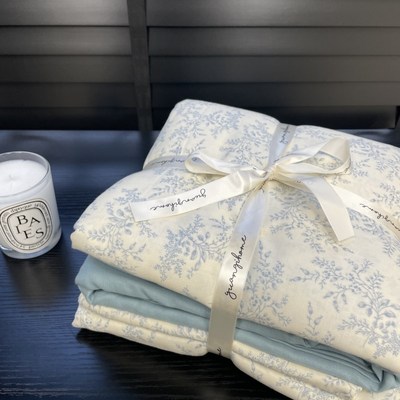 A类双层纱全棉四件套纯棉被罩1.2学生单人床单三件套床笠被套床品