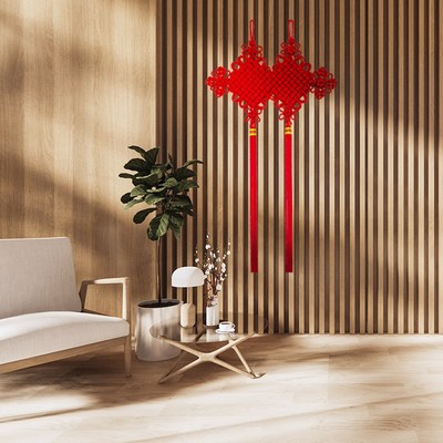 巧艺精品中国结挂件手工编织玄关客厅背景墙中式装饰礼物方胜结