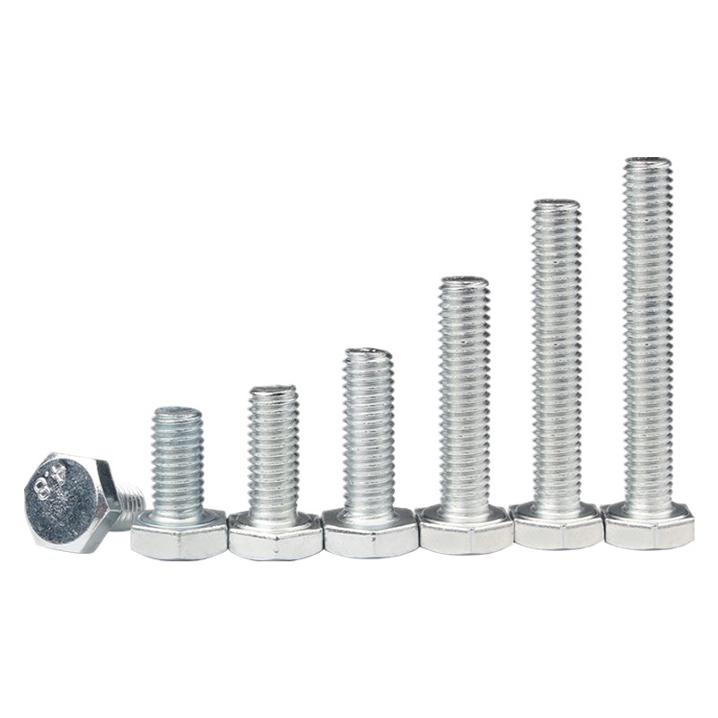4.8级外六角螺丝镀锌外六方螺栓M6M8M10M12M14M16M18M20M22M24M30