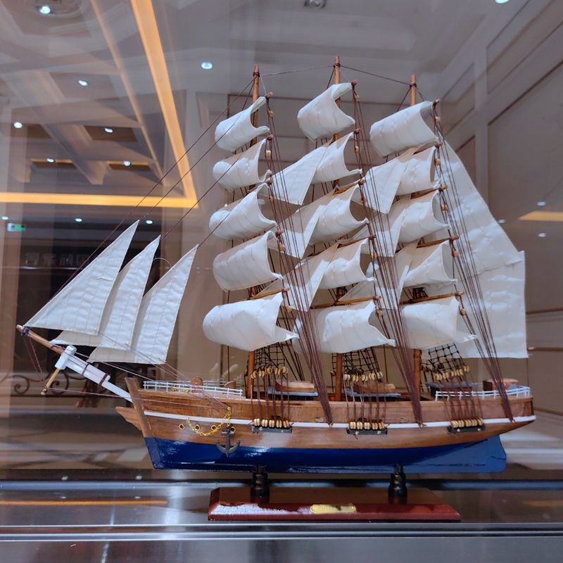 创意大帆船模型一帆风顺家居客厅装饰品摆件酒柜玄关书架桌面摆设