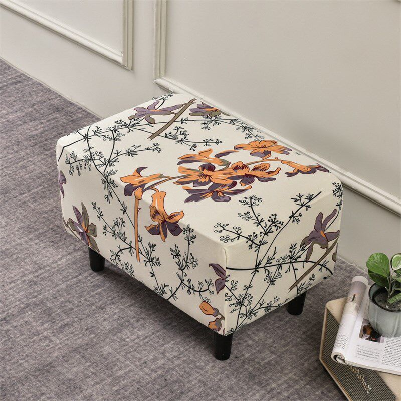 2024新款美式沙发脚踏套罩弹力全包加厚长方形钢琴凳脚蹬凳子凳套