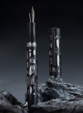 意斯华 Asvine V169 负压上墨磨砂金属镂空钢笔 书写商务高档套装