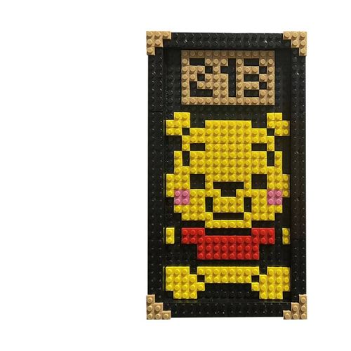 2024年新款积木门牌 维尼熊 创意门牌号码牌家用轻奢高级感入户门
