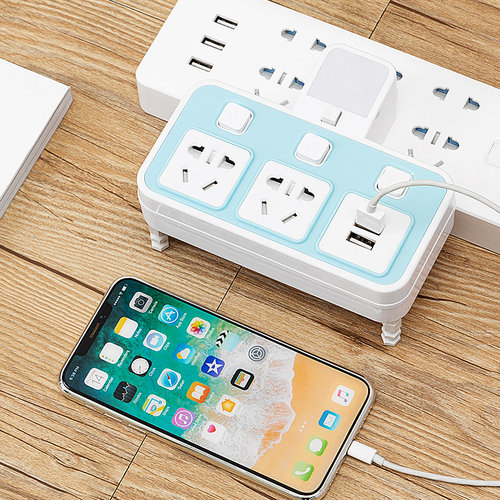 多用智能usb插座面板多孔不带线万能插板无线转换器多功能排插