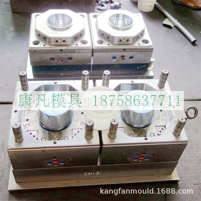 塑料桶模具 1升塑料包装桶模具 一出二 热流道高质量塑胶桶模具
