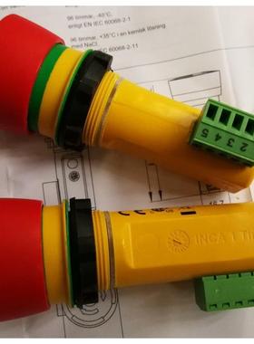 INCA 1 Tina急停按钮开关，蘑菇头旋纽复位，2TLA030054R0000