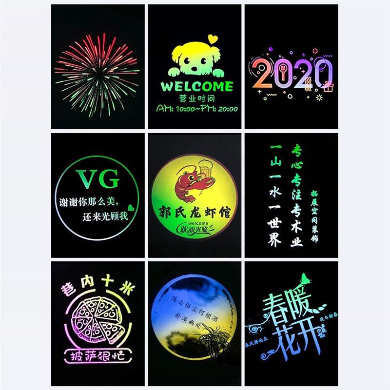 渐变换色广告投影灯logo射灯门头店铺文字图案旋转定制室内外防水