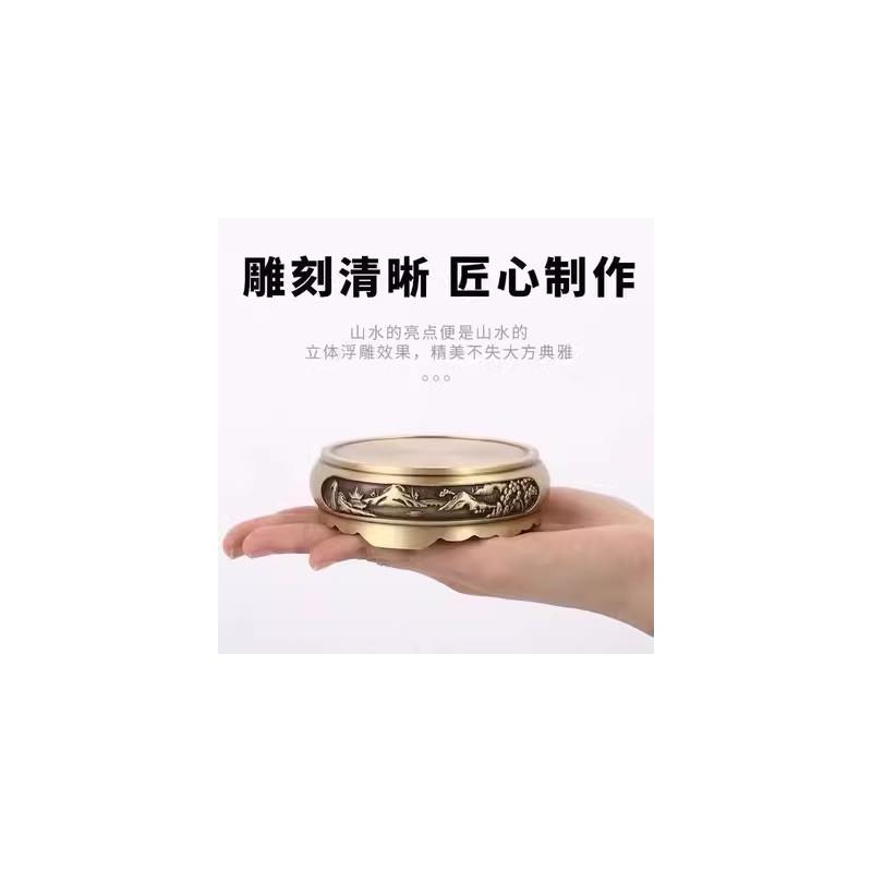 风生水起铜风车摆件家居装饰财源广进迷你小风扇开运礼物工艺礼品