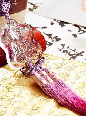 男女士车内汽车挂件平安琉璃挂饰车载观音送福B车饰佛像车挂礼品