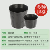 一次性花盆双色育苗盆异性营养钵黑色加厚袋穴盘种植盘大号杯塑料