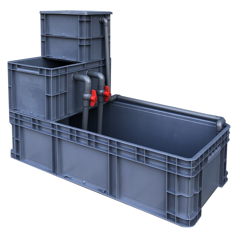 乌龟箱过滤箱周转箱家用鱼龟混养缸过滤器免换水过滤盒箱整套循环