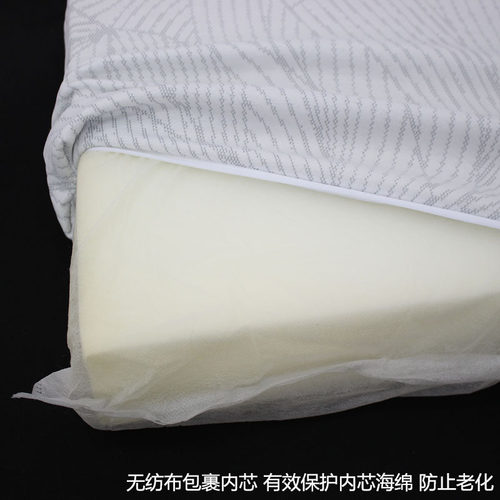 长方形成人枕头简约单人枕聚酯纤维枕套枕头硬枕头美容颈椎枕海绵