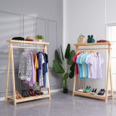 店简约架子女装 覆古实木童装 店衣架货架中岛架 店展示架落地式 服装