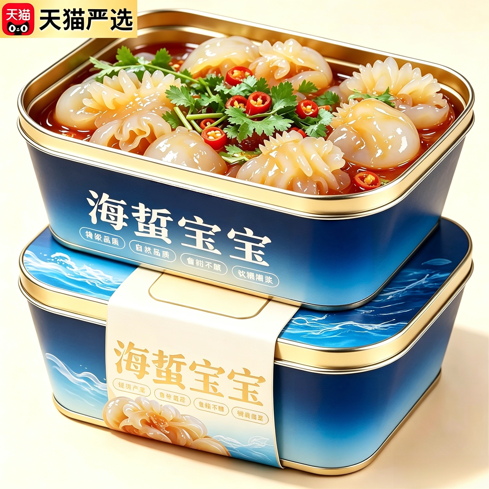 海蜇宝宝开袋即食海蜇花凉拌特产生腌水母宝宝海蜇仔素食脆嫩爽口