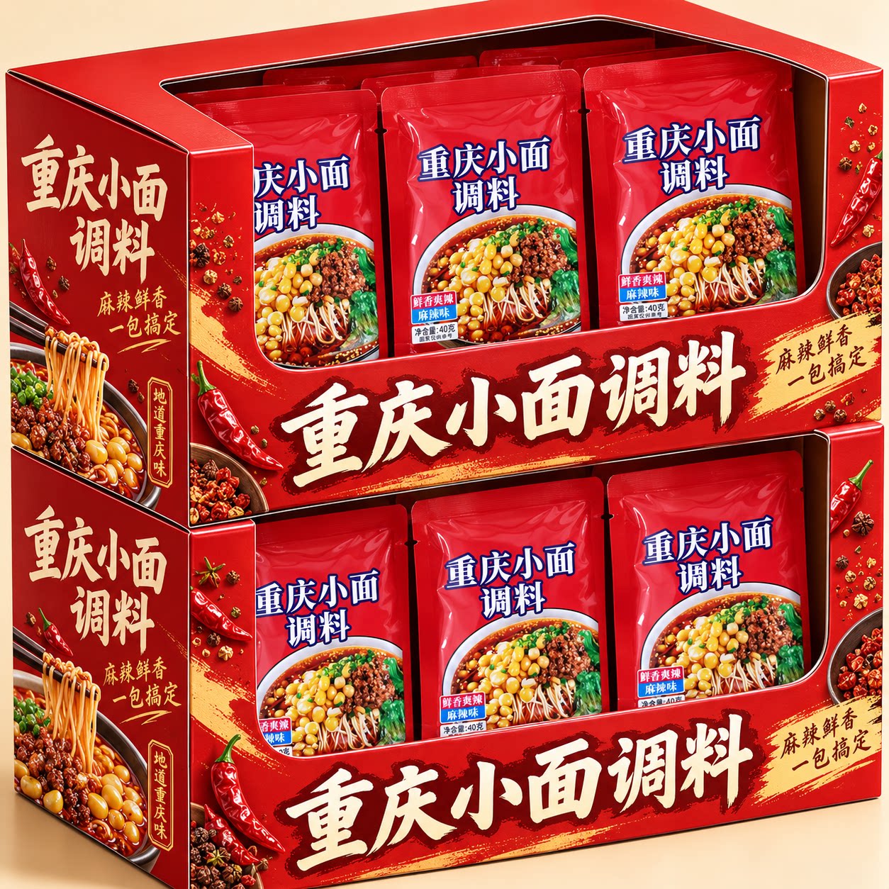 重庆小面调料正宗官方旗舰店麻辣凉拌拌面酱小炒酱油辣子袋装调料