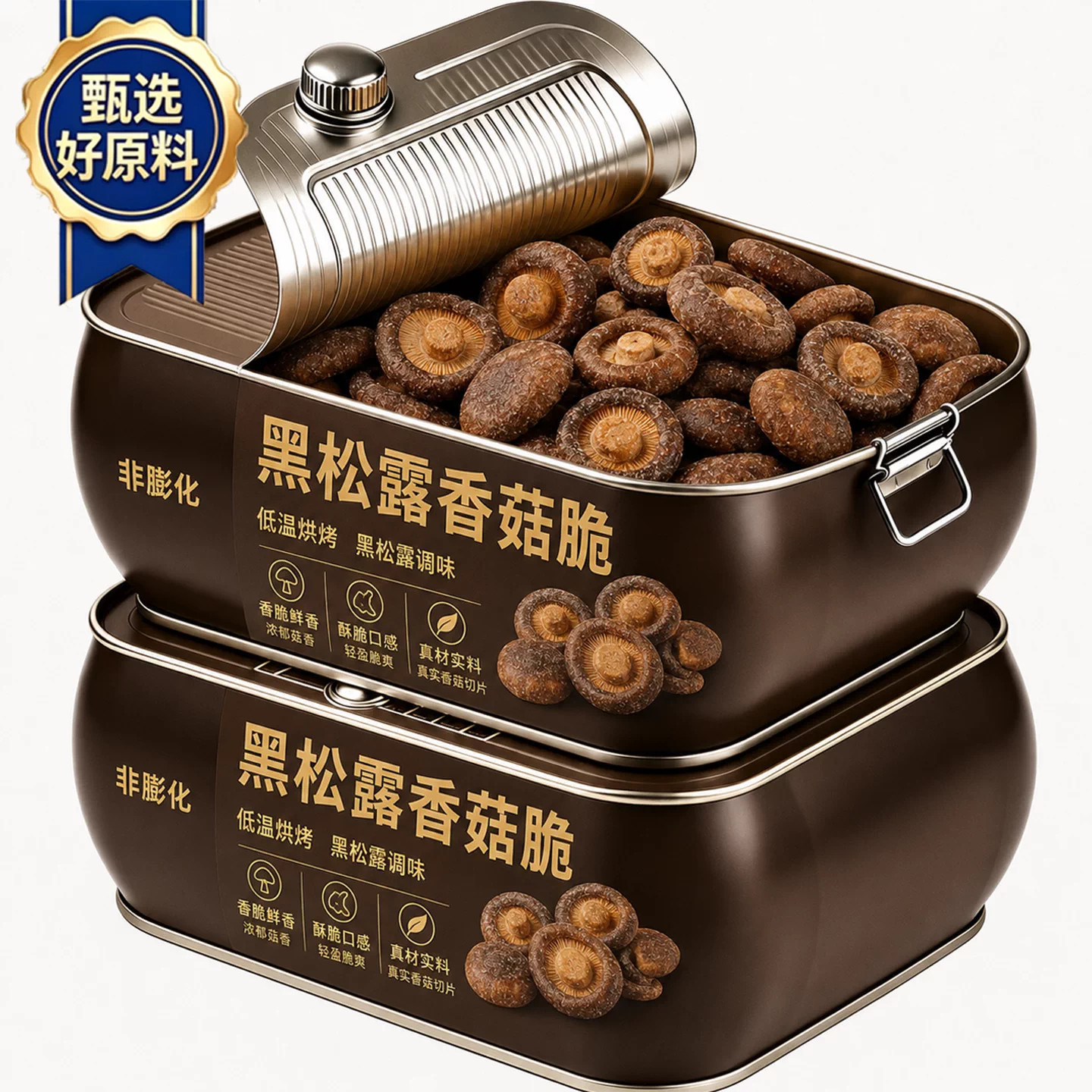 云南黑松露香菇脆儿童孕妇蔬菜干香菇脆休闲零食脱水果蔬菜非油炸
