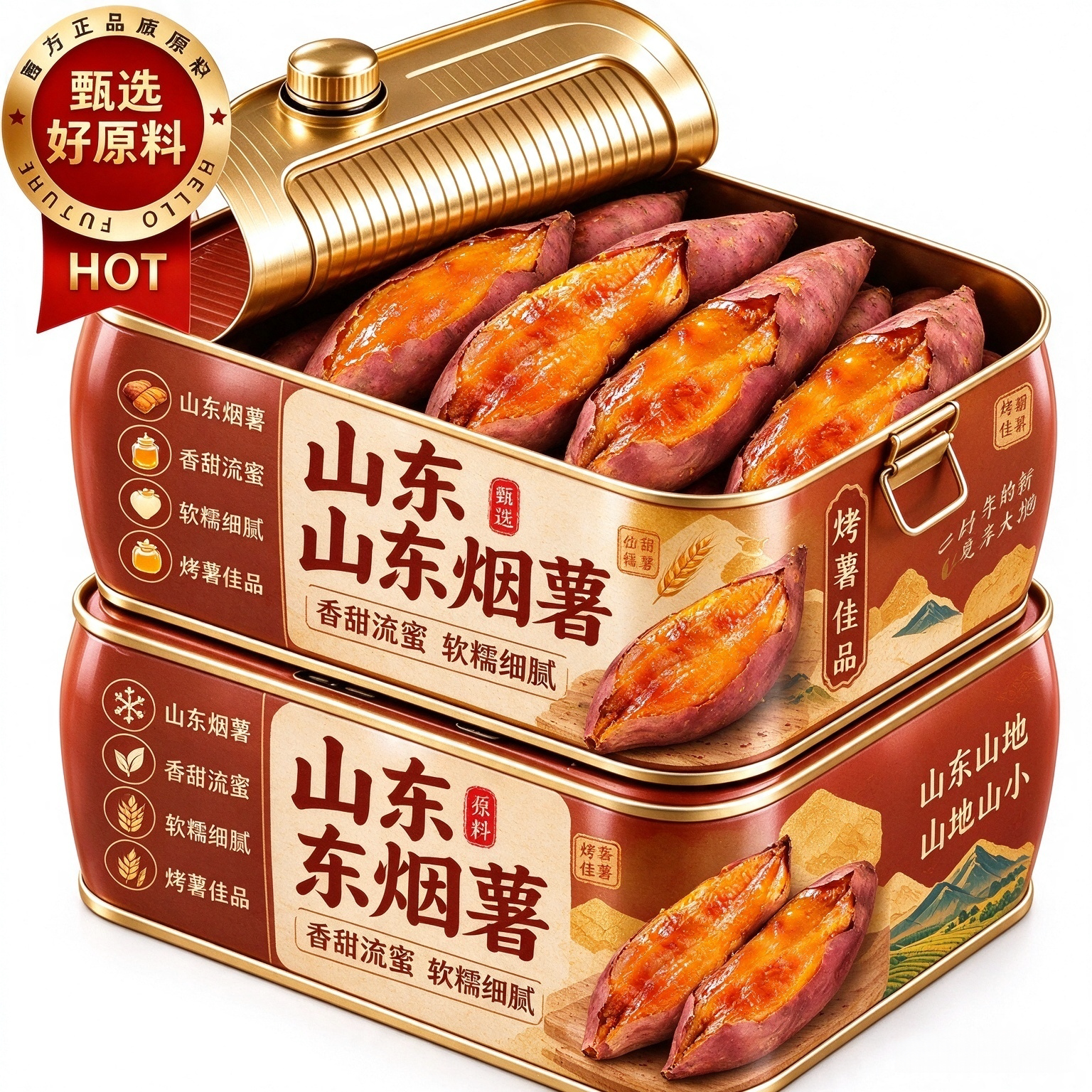 正宗山东特产烟薯25号蜜薯官方旗舰店农家自种新鲜现挖糖心烤红薯