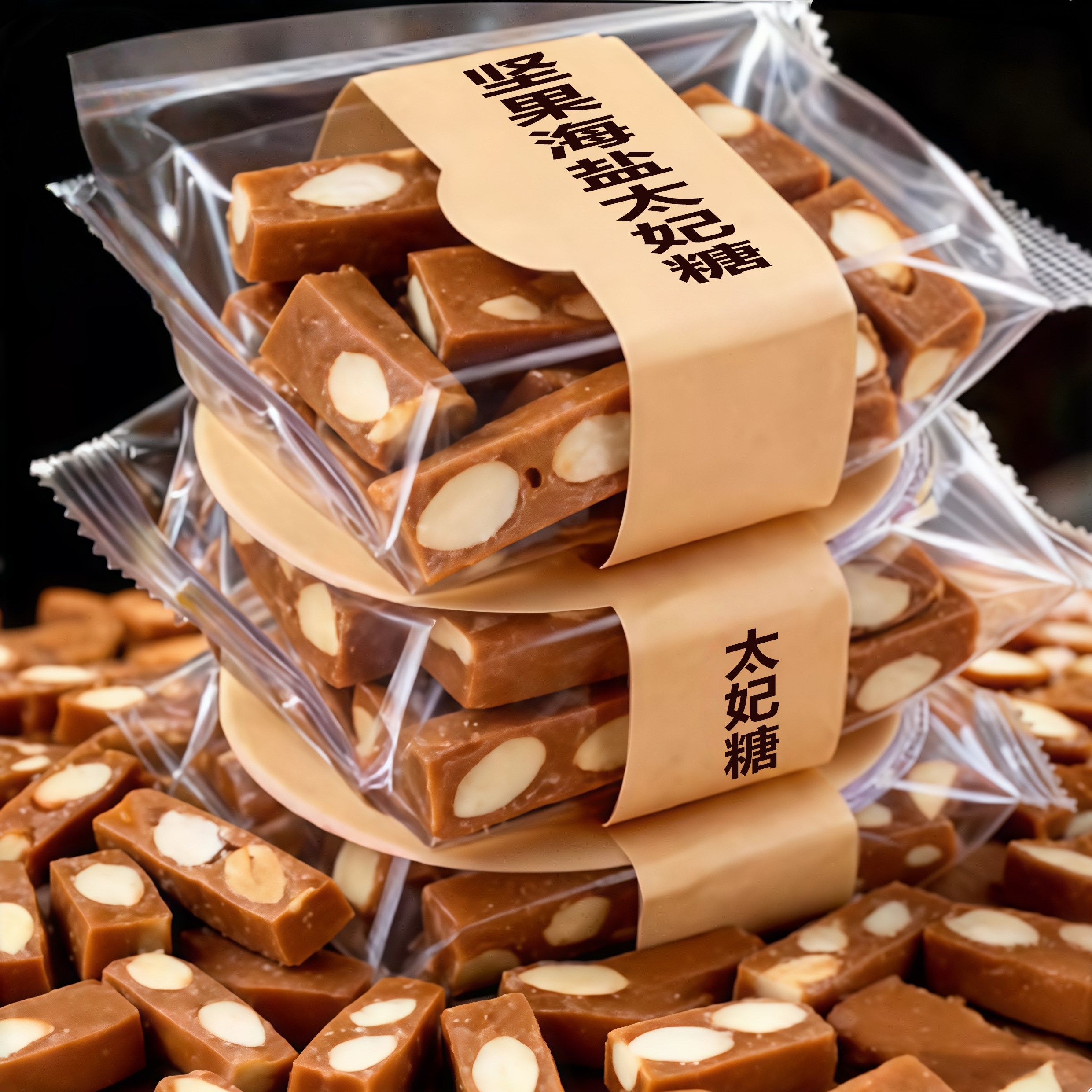 海盐巴旦木太妃糖官方旗舰店法式杏仁扁桃仁焦糖坚果年货零食糖果,零食/坚果/特产,焦糖/太妃糖,淘宝优惠券,粉丝福利购,淘宝优惠卷