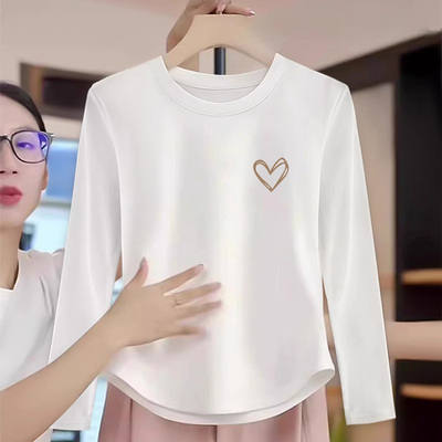 【天猫甄选】女童白色德绒打底衫