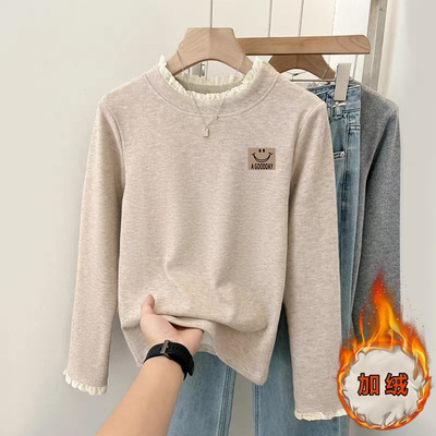 【天猫甄选】女大童加绒打底衫