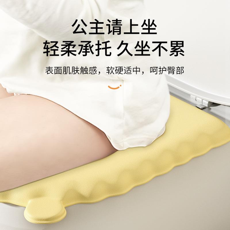 直销新款2024新款马桶坐垫子防水四季通用家用坐便套贴软硅胶马桶