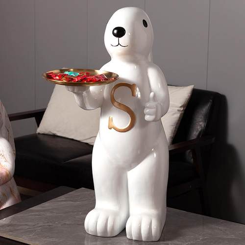 直销新款可爱兔客厅落地摆件大型家居饰品电视柜沙发旁托盘卧室乔