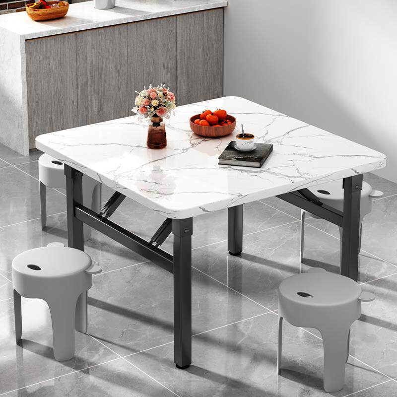 直销新款5YA1折叠桌子家用小方桌新款简易摆摊桌冬天小户型四方桌