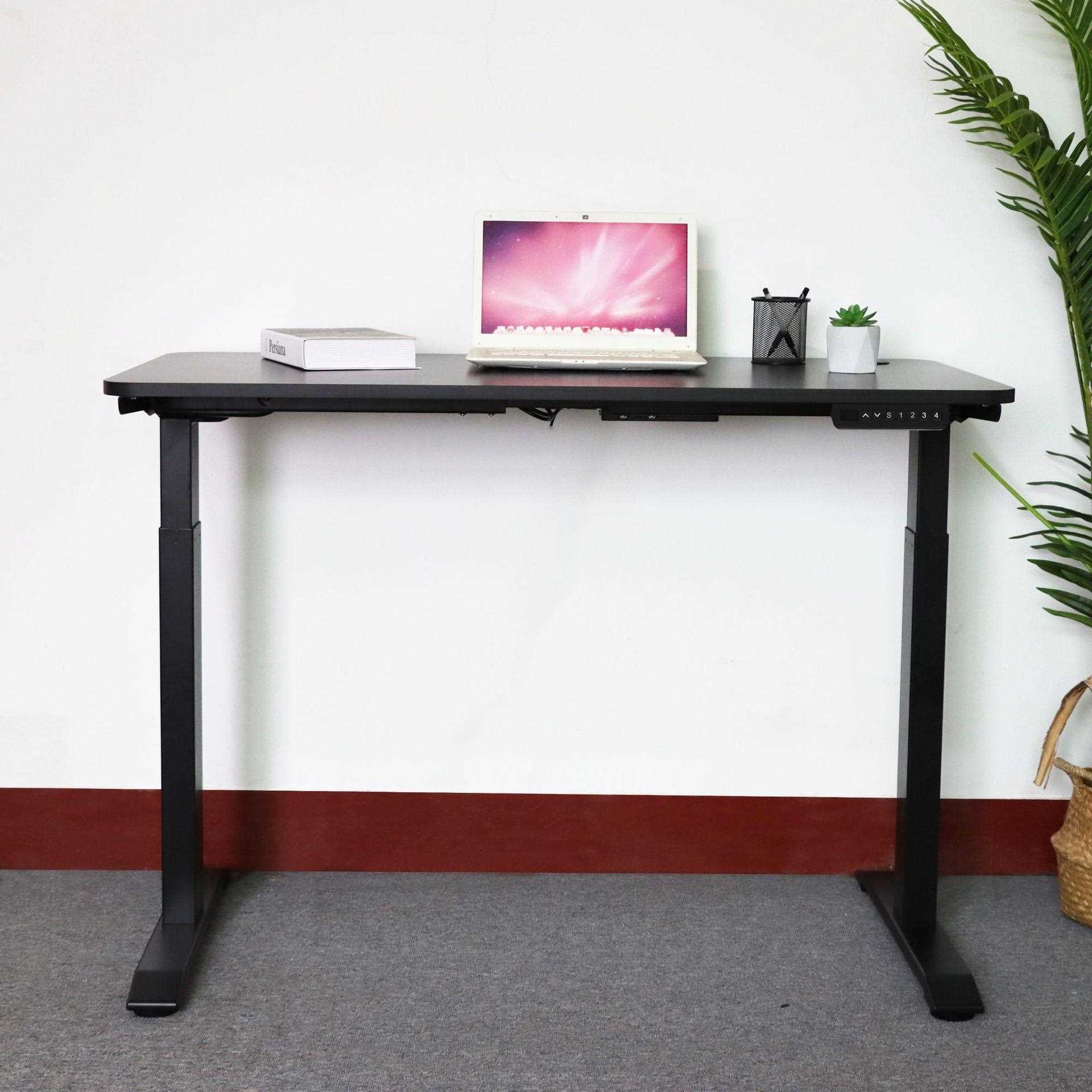 直销新款智能操控可升降电动办公桌可调节金属升降桌架办公室书房