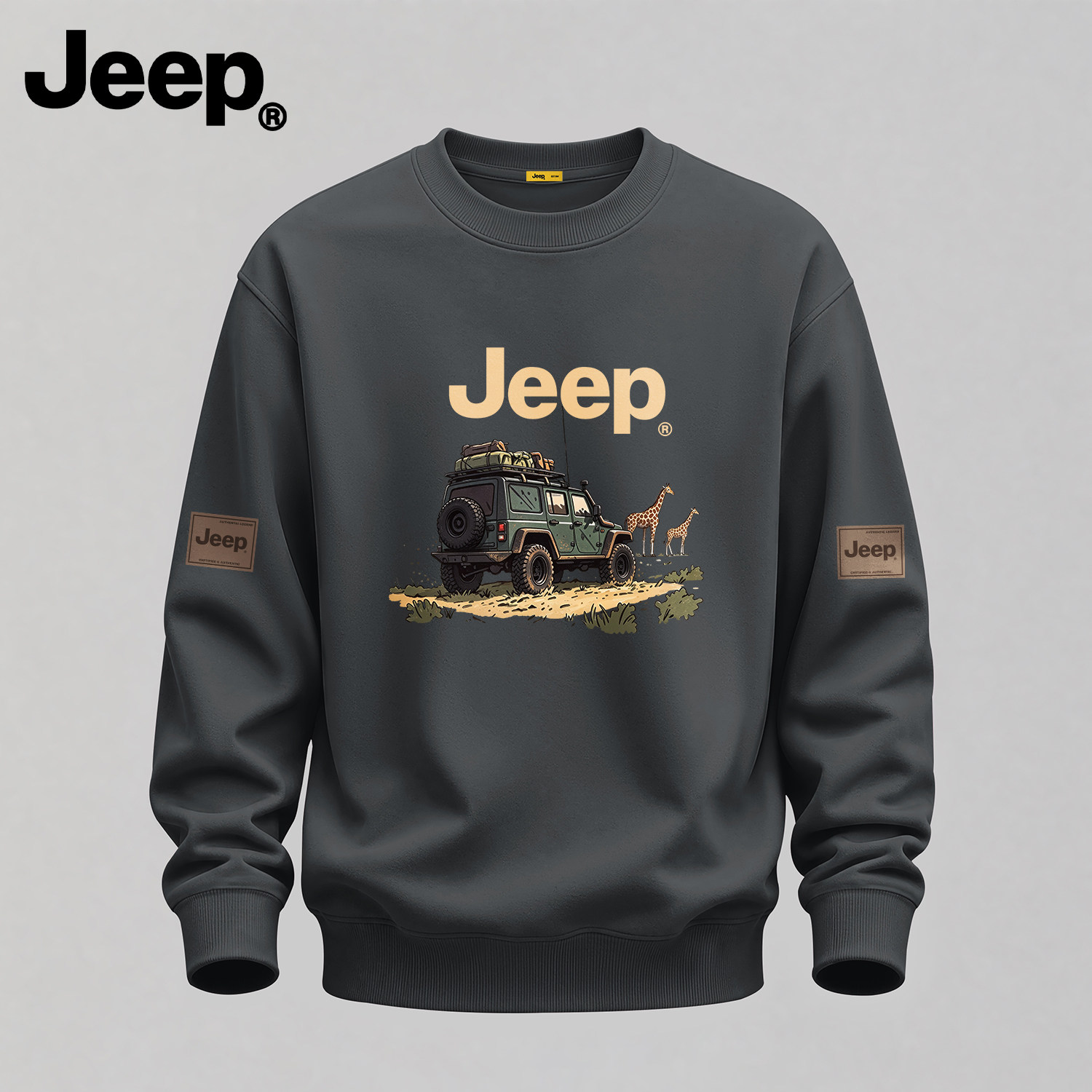 Jeep吉普秋冬保暖正品男士卫衣