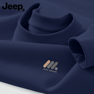 jeep吉普圆领卫衣男款男女士2026春秋新款衣服青少年重磅高级上衣