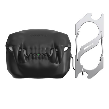 808FC原创虎牙Airpodspro2苹果耳机壳硅胶保护套airpods3小众耳机壳pro兼容type-c接口适配2024新款代保护壳