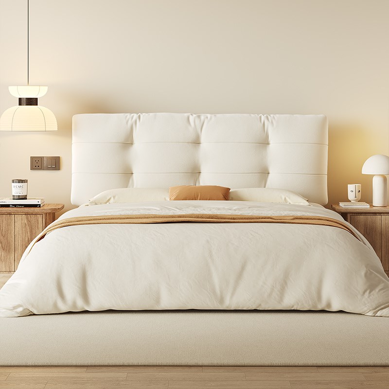 2024新款ins奶油风床头软包靠背榻榻米靠枕床头靠垫床上靠背垫