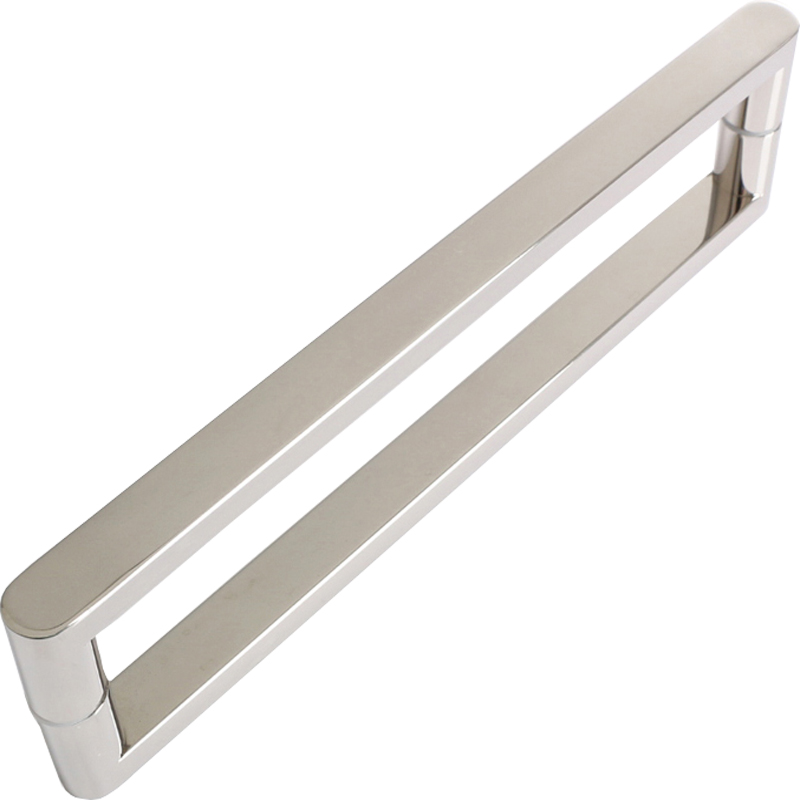 加厚304不锈钢方管对装拉手淋浴房店铺办公室现代玻璃门方形把手