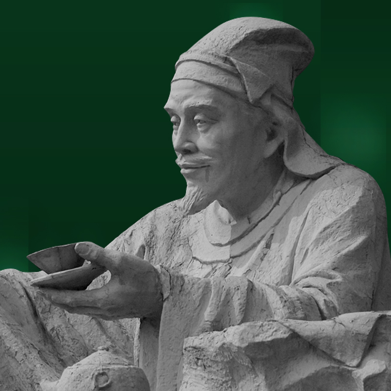 石雕茶圣陆羽雕像古代人物文化雕塑户外公园园林景观大型落地摆件
