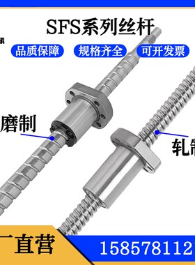 高速精密滚珠丝杆螺母大导程SFS1210/1620 2020R 2525C5磨制丝杆