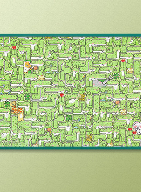 歪瓜不鸭1000片拼图框架裱框70*50画框绿色彩色留白卡纸相框挂墙