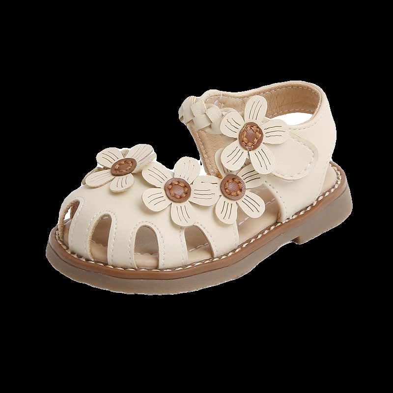 2024夏季女宝宝凉鞋1一2-3岁小童公主婴儿鞋子防滑软底透气学步鞋