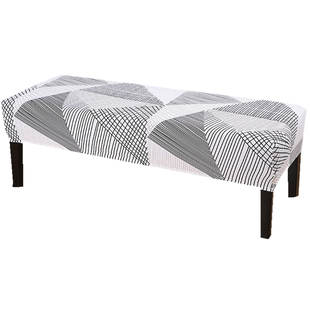 万能换鞋凳子套罩床尾边沙发凳脚踏储物长条穿鞋服装店板钢琴椅套