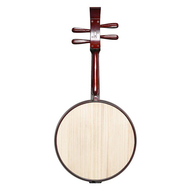 乐海阮族中阮511Z山榆木材质老红木色钢品初学演奏用中阮乐器