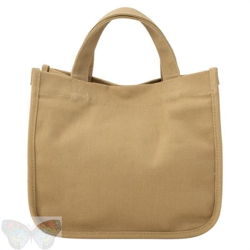 帆布袋日式便当包上班族饭盒袋子手提包带饭的手拎包斜挎简约定制