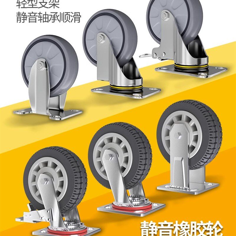 平板车手推车拉货折叠便携静音搬运车拖车快递小推车钢板拉车家用