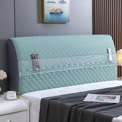 新款全包加厚床头罩弹力软包床头套罩木板欧式床头靠垫靠背防尘罩