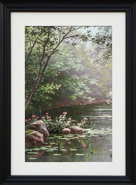 现代简约a实木大相框挂墙30寸8K4K24寸16寸装裱画框外框架定制尺