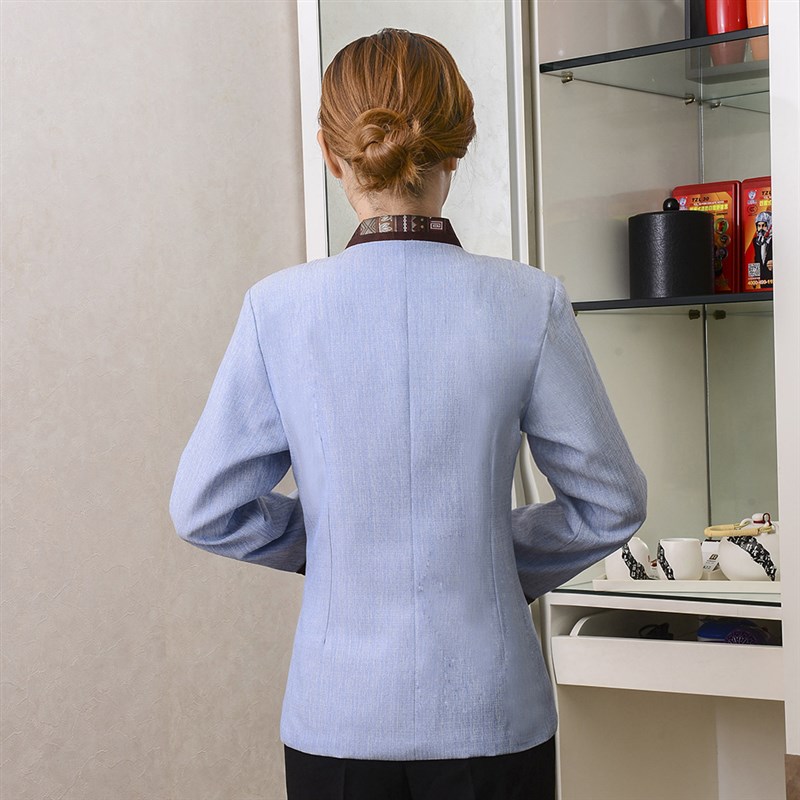 阿姨保洁服长袖秋冬装女酒店宾馆清洁工制服物业大码PA套装工作服