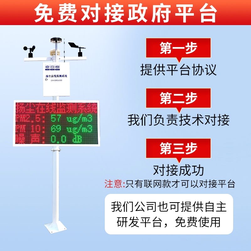 扬尘监测系统工地噪声音实时在线pm2.5pm10粉尘环境监检测仪实时