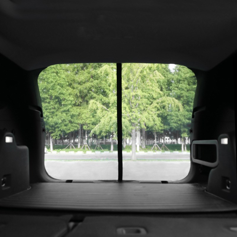 汽车尾门防蚊遮阳纱窗磁性自驾游装备后备箱磁吸纱窗防虫通风网纱