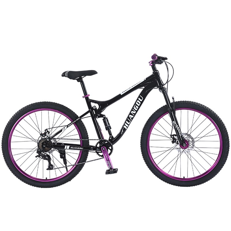 软尾山地自行车男成人女炸街120响花鼓双减震越野油刹土坡车学生